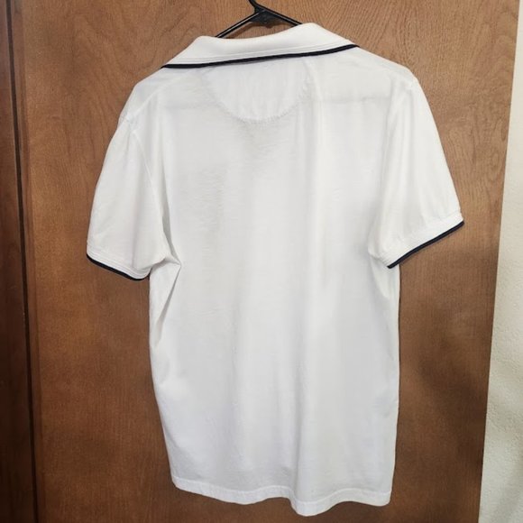 Ted Baker London Short Sleeve Polo in White, Size 4 - Picture 2 of 8